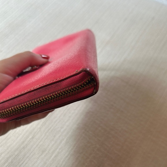 Vintage Kate Spade Pink Pebbled Leather Wallet - Picture 5 of 5